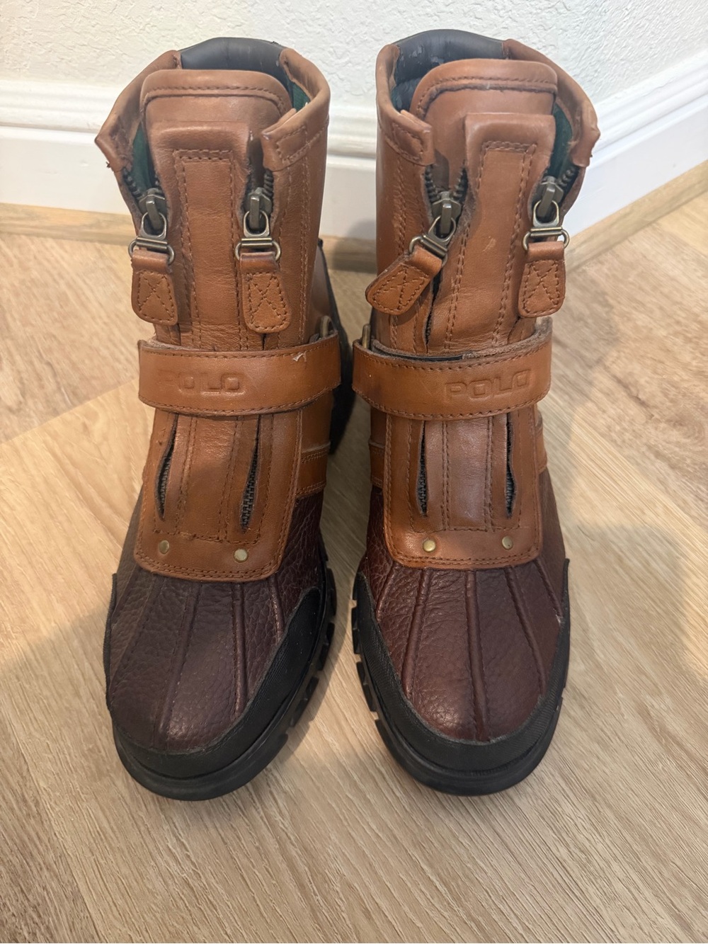 Polo by Ralph Lauren Hi III Brown Leather Men's Boots